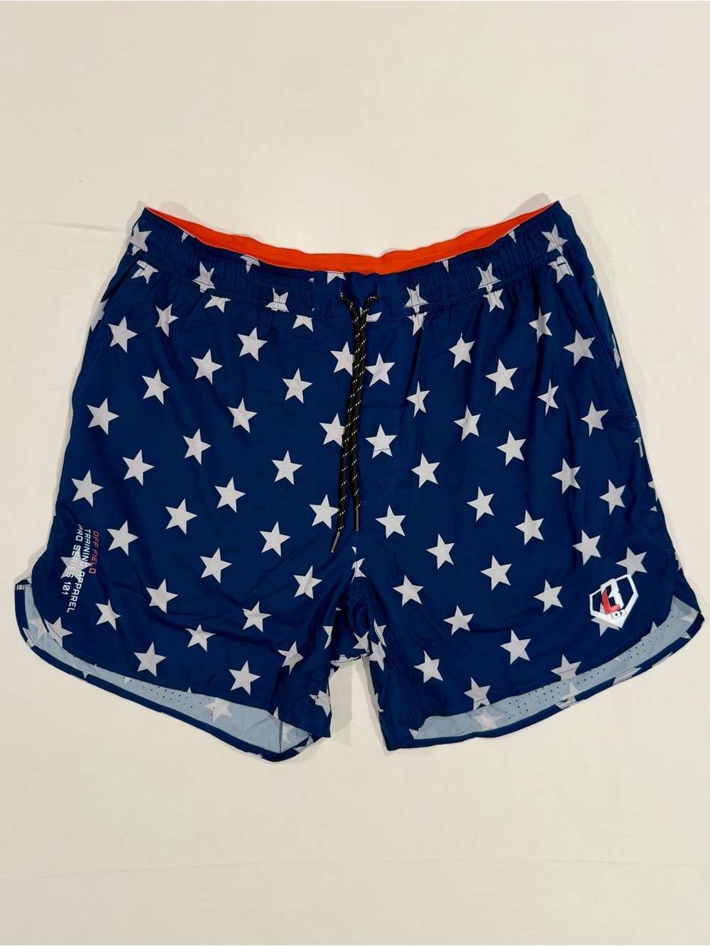 New Baseball Lifestyle 101 Pro Series Shorts Mens Large Freedom Lined Stars USA